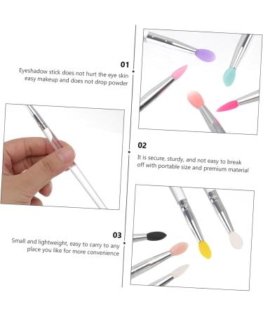 WOONEKY 10pcs Eye Shadow Brush Practical Makeup Brush Blending Eyeshadow Brush Face Wand Plastic Handle - Buy Online on SooperMarket.com