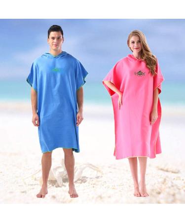 Ultra-Eco Beach & Surf Poncho Towel - Quick-Dry Bathrobe for Men & Women | 90x110cm Black - Buy Online on SooperMarket.com
