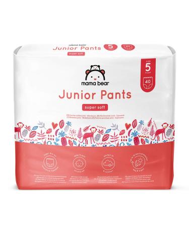 Amazon Brand: Mama Bear Junior Diapers Size 5 (13-20kg) 80 Count (2 Packs of 40) Size 5 (80 Count)