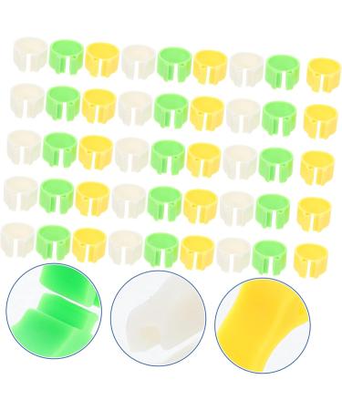 BCOATH Colored Tabs 300pcs Bands Small Green Pigeons Bird Outdoor Ring Finch Classification Doves Pigeon Dove Clip Ducks Colorful White Pet Birds Marking for Band Parrots Bright Professional Chicks 1.3X1.3X0.5CM As Shown - Buy Online on SooperMarket.com