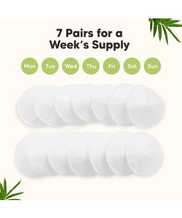 Buy KeaBabies Comfy Nursing Pads - Soft White, 14 Pack for Ultimate Comfort - Buy Online on SooperMarket.com