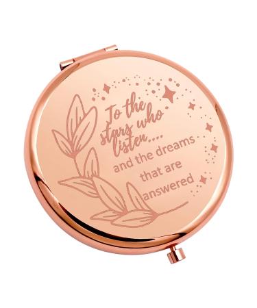 KUIYAI To The Stars Who Listen And The Dreams That Are Answered Pocket Mirror Makeup Mirror For Girls Women (to the star mirrorUK)