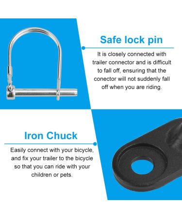 Buy DikeBAO 2-Piece Universal Bike Trailer Coupling for Kids & Dogs | Safe & Versatile Bicycle Trailer Support with Safety Pens & Key - Buy Online on SooperMarket.com