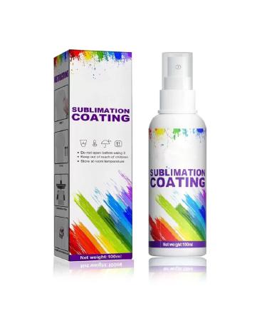 Sublimation Spray for Cotton Shirts  Sublimation Coating Spray  Quick Dry & Super Adhesion  High Gloss Sublimation Coating Supplies for All Fabric Polyester T-shirts Carton Wood Canvas Handbag  100ML