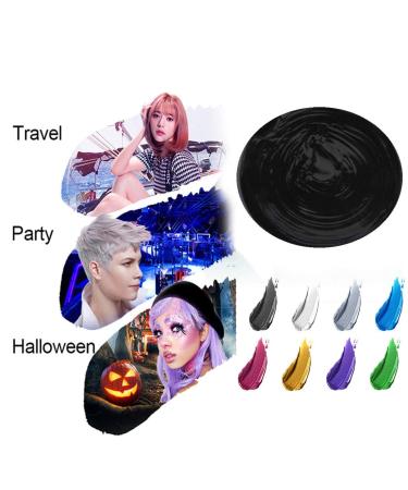 Natural Matte Hair Color Wax for Party & Cosplay - Black | Long-lasting Hairstyle & Easy Application - Buy Online on SooperMarket.com