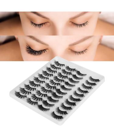 Buy 20 Pairs 6D False Eyelashes | Natural Thickening Soft Reusable Extensions (MC-12) for Stunning Eyes International Shipping Available - Buy Online on SooperMarket.com