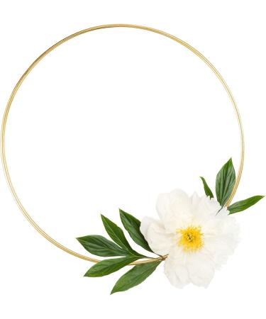 8 Pack Large Metal Floral Hoop Wreath Macrame Rings - Gold (6, 8, 10, 12) for Wedding Decor & DIY Crafts - Buy Online on SooperMarket.com