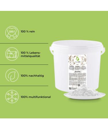 Premium Quality Soda Powder 5000g - Ecological Sodium Carbonate E 500II | High Purity Baking Powder | Greatvita - Buy Online on SooperMarket.com