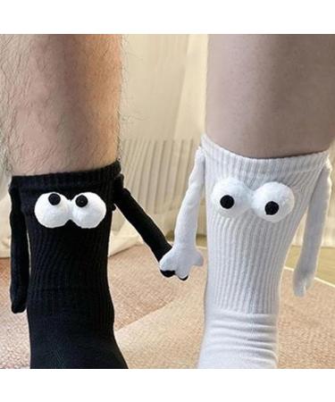 4 Pack 3D Magnetic Doll Charm Couple Holding Hands Socks Accessories - Funny & Cool Wedding Gifts for Women Men - Buy Online on SooperMarket.com