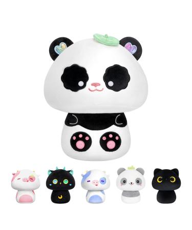 Mewaii 14'' Soft Panda Mushroom Stuffed Animal Plush Pillow Squishy Toy - White Panda 14 Inch
