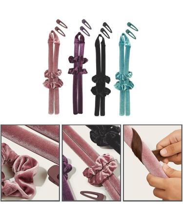 No Heat Curls Ribbon Hair Rollers Keeps Hair Undamaged Make You Unknowingly Beautiful Plush Heatless Curler Save For Tim Hair Curlers Rollers For Hair No Heat Black - Buy Online on SooperMarket.com