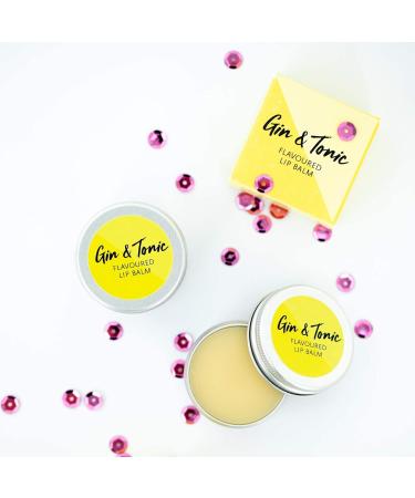Gin and Tonic Lip Balm - Hand-Poured Hydrating Treatment for Chapped Lips (12g) - Vegan-Friendly Formula with Candelilla Wax for Nourishment and Repair - Buy Online on SooperMarket.com