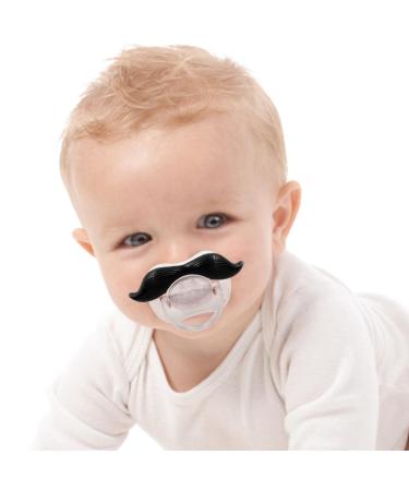 Jomewory Funny Schnuller-Bart-perfect for little boys or girls silicone-pacifier design for children's teeth funny baby toy gift