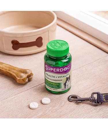 Vitabiotics Superdog Health and Vitality | Comprehensive Supplement For Dogs with Linseed Oil Ginseng & Vitamins A C D & E | From UK's No.1 Vitamin Company - Buy Online on SooperMarket.com