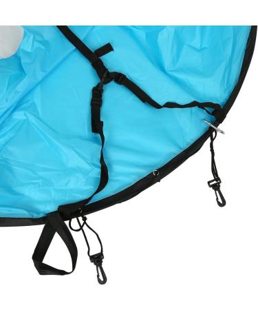 TOPINCN 42.52 Foldable Kayak Wind Paddle Sail with Clear Window and Storage Bag - Blue - Buy Online on SooperMarket.com