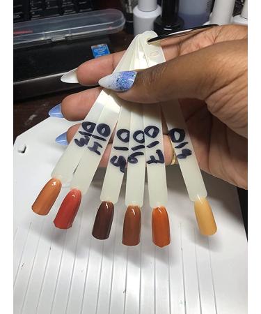 JIANYI Natural Nail Swatches Sticks - 50 Pack | Nail Art Supplies for Polish Display and DIY Practice | Color Board Accessories - Buy Online on SooperMarket.com