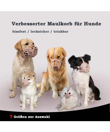 Muzzle for Small & Medium Dogs - Adjustable Breathable Prevents Biting & Barking - Safety Muzzle 3xL - Buy Online on SooperMarket.com