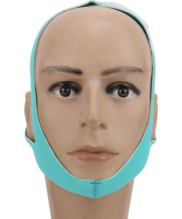 Adults Breathable Anti-Snoring Chin Strap with Jaw Support Belt - Blue Green - Buy Online on SooperMarket.com