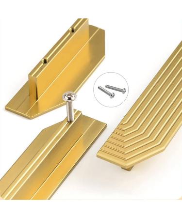 Cupboard Handles Copper Knobs 2Pack Gold Drawer Knobs Zinc Alloy Pull Handles Decorative Furniture Pull Knobs Bedroom Wardrobe Door Pulls for Kitchen Cupboard Cabinet with Screws 250mm(9.8in) ((Size 140mm(5.5in) - Buy Online on SooperMarket.com