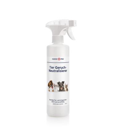 HansePro animal odor neutralizer 1 x 500 ml I odor remover i stain remover i odor killer i eliminates smells of animals cat urine dog urine