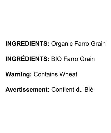 Organic Italian Pearled Farro 5 Pounds - Non-GMO, Kosher, Vegan Whole Grain. High Fiber & Protein. Sodium & Sugar Free - Bulk Pack - Buy Online on SooperMarket.com