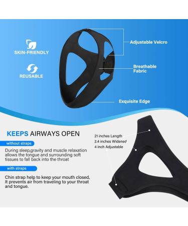 Adjustable Anti-Snoring Chin Strap - Stop Snoring Solution for Women and Men - Buy Online on SooperMarket.com