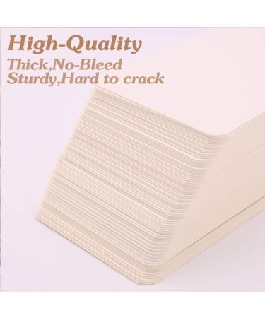 Primbeeks 300pcs Blank Business Cards  Premium Blank White Cards  3.5" x 2.2" Small Blank Cards  Blank Cardstock Cards  Small Note Cards  white blank cards  white business cards  kraft paper cards White 300 - Buy Online on SooperMarket.com