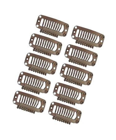 20pcs Weft Clips Hair Extensions - Brown Wig Clips for Secure Styling | Shop Internationally - Buy Online on SooperMarket.com