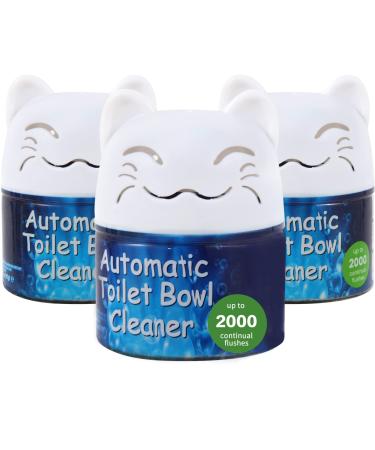 Simple Life Toilet Bowl Cleaner, Automatic Toilet Bowl Cleaner, Long-Lasting Toilet Bowl Cleaner Tablets in Bottle, Pack of 3