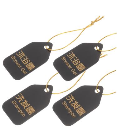 1 Set Logo Listing Shampoo Emblems Labels Vintage Acrylic Tag Shower Gel Tag Lotion Toiletries