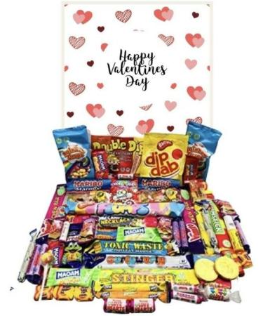 Happy Valentine Day Pick Mix Ultimate Retro Sweets Box Sweet Candy Hamper Gift for her/him 14 th February - Buy Online on SooperMarket.com