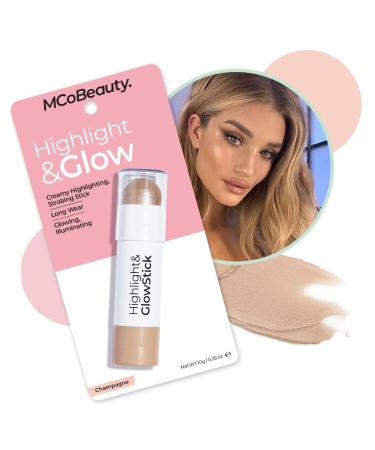 MCoBeauty Highlight and Glow Stick - Luminous Cream Balm Highlighter Stick - Champagne - 0.35 Oz - Buy Online on SooperMarket.com