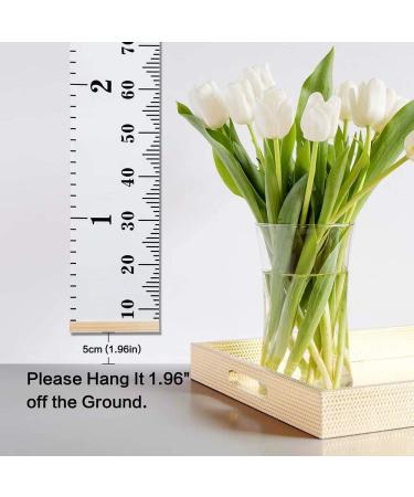 Smlper Kids Height Chart Wall Hanging Ruler Canvas Growth Baby Nursery Decor 79x7.9 (Sun) White - Buy Online on SooperMarket.com