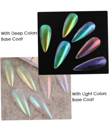 Chrome Nail Powder Nail Art Holo Powder Mirror Effect Pigment Glitter Body Face Decoration 6 Grids - Buy Online on SooperMarket.com