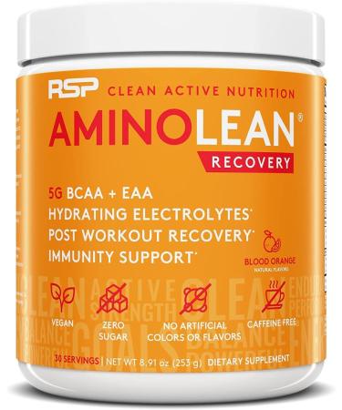 RSP NUTRITION AminoLean Pre Workout & Recovery Bundle - Pink Lemonade & Blood Orange (30 Servings each) - Buy Online on SooperMarket.com