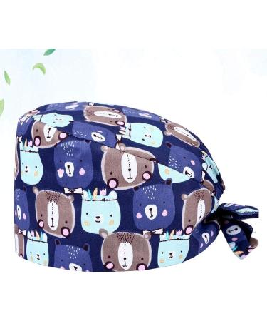 TENDYCOCO Printed Surgical Cap - Adjustable Nurse Hat for Scrubs - Buy Online on SooperMarket.com