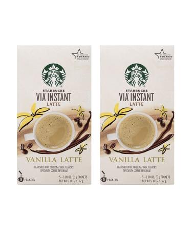 Starbucks VIA Instant Vanilla Latte 10 CT (2 pack)
