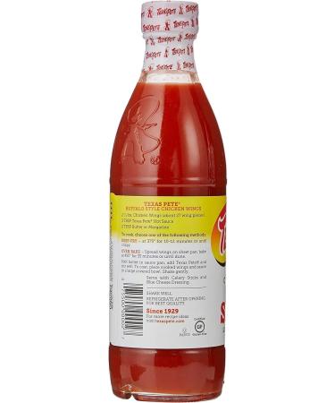 Texas Pete Hot Sauce 340g | Hot sauce with Medium Heat | Perfect Spread over Pizza Burgers and Nachos | Imported from America | Pack of 2 - Buy Online on SooperMarket.com