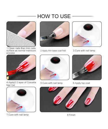 20pcs Gel Nail Polish Kit with 24W Nail Dryer Lamp - Professional Gel Manicure Set for Women and Girls - Buy Online on SooperMarket.com