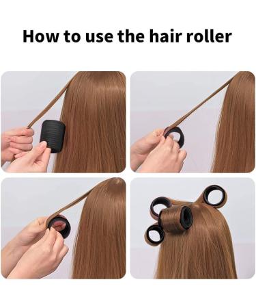 Mabufun Jumbo Hair Rollers Set Hair Rollers Self Grip Curlers For Long Hair No Heat Curlers Heatless Hair Rollers With Clips & Comb 24 Packs (Black 24Pcs) - Buy Online on SooperMarket.com