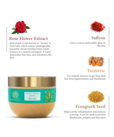 Buy Forest Essentials Ubtan Soundarya Facial 80g - Natural Skincare for Radiant Glow | International Shipping Available - Buy Online on SooperMarket.com