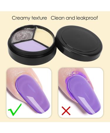 Shop Gel Nail Polish Cream - 3 Elegant Colors for Christmas Parties | Safe & Delicate DIY Nail Art | #10 Soy Milk White Flash Star Silver Sweet - Buy Online on SooperMarket.com