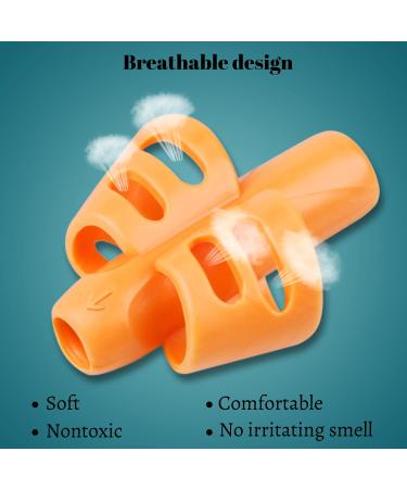 DMFly Pencil Handles for Kids - Handwriting Assistance & Posture Correction | Hollow Ventilation Design 3E Blue & Blue Orange Grip Set - Buy Online on SooperMarket.com