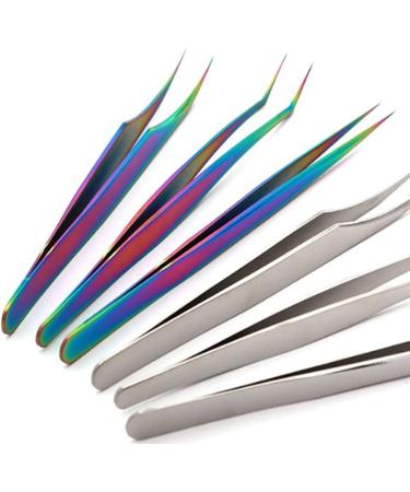 Verdant Touch Curved Tip Tweezers Curved Tip Eyelashes Extension Tweezer Alloy False Eyelashes Applicator Tool - Buy Online on SooperMarket.com