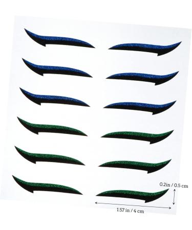 PLAFOPE 72 Pairs Glitter Eyeliner Reusable Eyeliner Sticker Instant Eyeliner Stickers Double Side Tape - Buy Online on SooperMarket.com