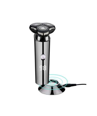 Electric Shaver Razor for Men Quick Rechargeable Wet Dry Rotary Shaver with LED Display Portable Face Shaver Cordless Travel USB Rechargeable Shaver