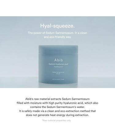 Abib Sedum Hyaluron Pad | Hydrating Touch (75 Pads) - Hyaluronic Acid for Improved Skin Texture & Mild Exfoliation | Shop Now - Buy Online on SooperMarket.com