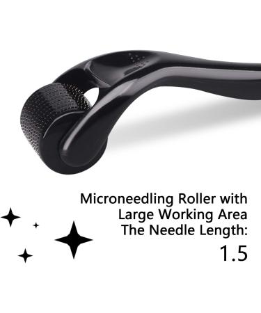 Dermaroller for Hair Growth INCELLICE Derma Roller 1.5mm Beard Growth Roller 540 Titanium Needles Microneedling Roller for Face Scalp Men and Women Use - Buy Online on SooperMarket.com