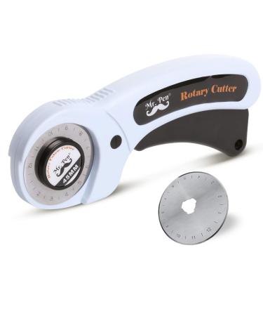 Mr. Pen- Fabric Cutter, Rotary Cutter, 45mm, 1 Extra Blade, Rotary Cutter for Fabric, Leather Cutting Tool, Fabric Rotary Cutter, Rotary Fabric Cutter, Sewing Rotary Cutter, Fabric Cutter Wheel