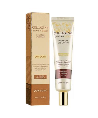 3W Clinic Collagen & Luxury Gold Eye Cream 40ml (Pack of 2) - Moisturizing & Vitalizing - Buy Online on SooperMarket.com